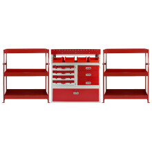3 x Rayonnage Rouge en M?tal pour Van Camionette Rangement