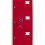 MonsterShop Steel Lockers 6 Doors Lockable Metal Storage Staff Gym Changing Room School Red 8