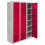 MonsterShop Steel Lockers 6 Doors Lockable Metal Storage Staff Gym Changing Room School Red 1