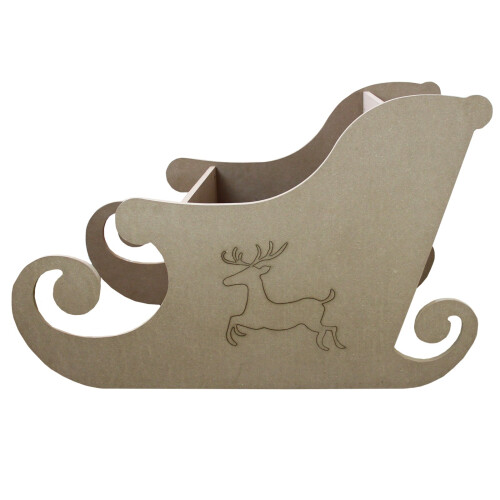 Weihnachtlicher Dekoschlitten MDF 1