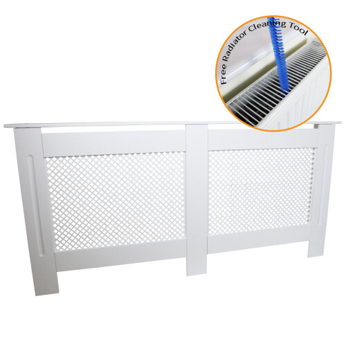 Kryt radiátoru MDF bílý 1720 mm 1