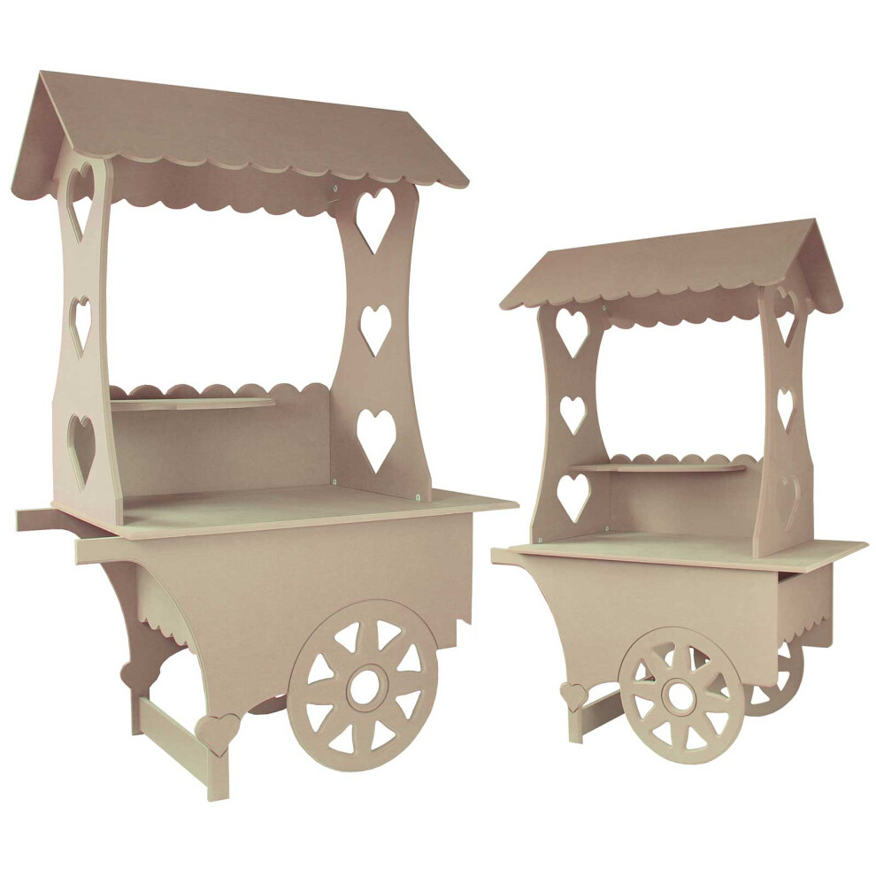 Candy Cart Bundle Weddings Sweets Stall Birthday Christening Favours Stands MDF Wood