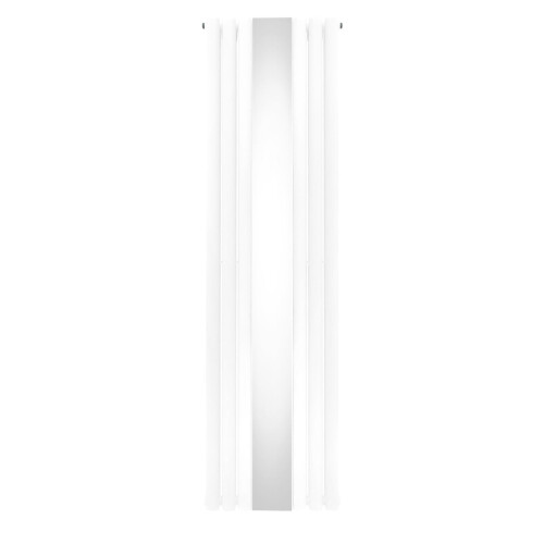 Ovaler Spiegelheizkörper - 1800mm x 500mm - Schwarz 1