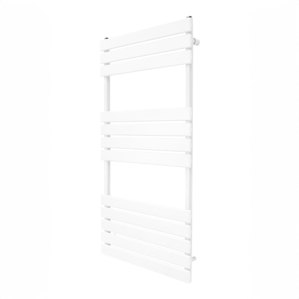 Radiateur S?che-Serviettes Plat 1200 x 600mm Chauffage Salle de Bain Blanc