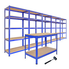 Scaffali da Garage T-Rax ad Incastro Scaffalature da Officina Magazzino - Blu