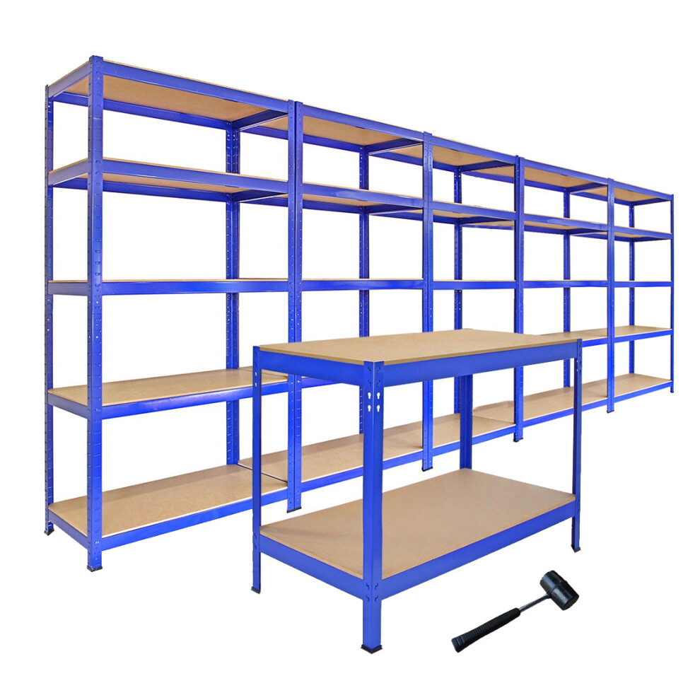 Garage Racking Bundle Boltless 5-Tier Garage Shelves Heavy Duty Storage