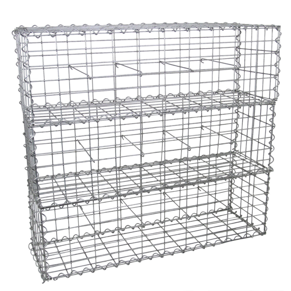 Gabion Baskets Cages Mesh Wire Stone Planter Garden / 100 x 30 x 30cm / 3 Pack