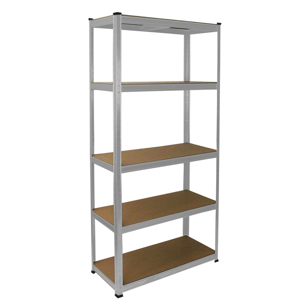 5-tier Galvanised Racking Units Heavy Duty Storage Shelf Garage Warehouse Shed