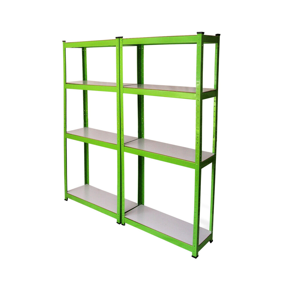 2 x Water Resistant Racking Garage Rack Workshop Storage Boltless Shelving Unit