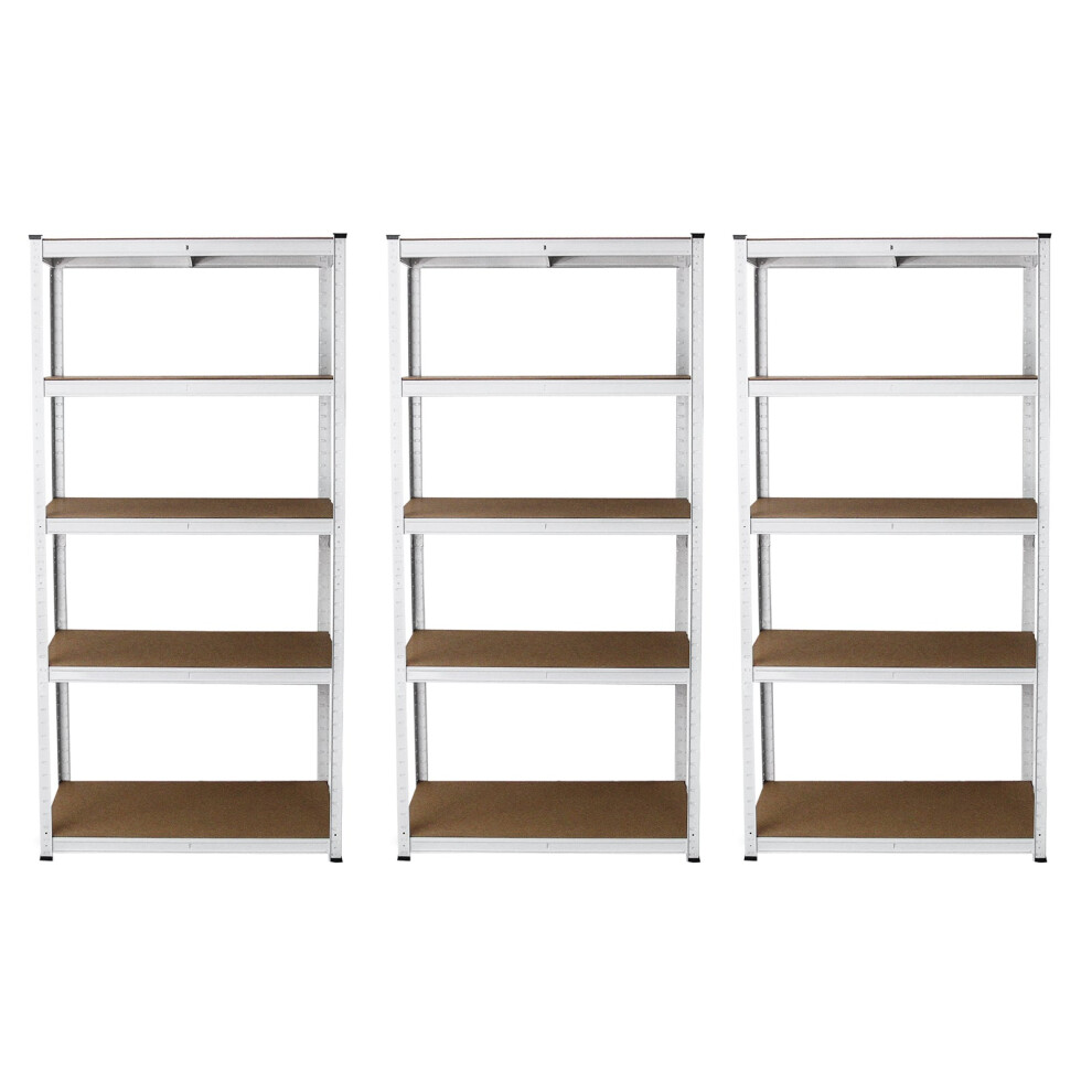 3 x 5 Tier Industrial Steel Metal Racking Garage Shelving Unit Warehouse Shelves