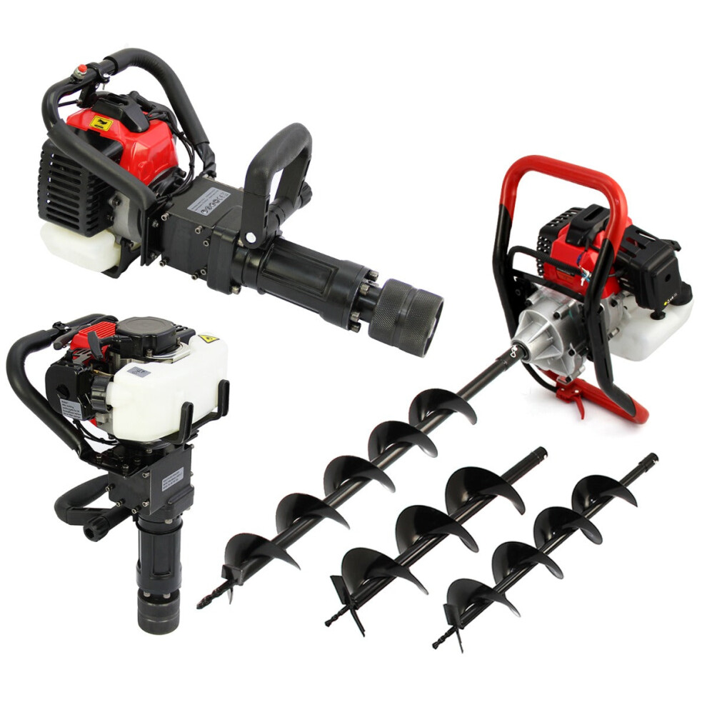 T-Mech Earth Auger and 2 Stroke Post Driver