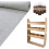 Camper Van Lining Silver 4 Way Stretch &amp; Ford Transit Custom Van Racking Lagerung 1