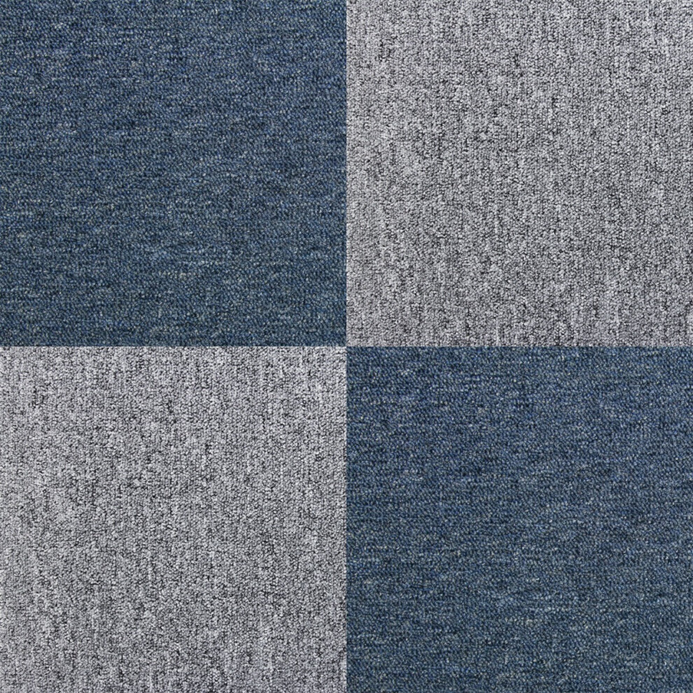 20 x Charcoal Black Carpet Tiles 5m2 Heavy Duty Commercial Grey Premium Flooring