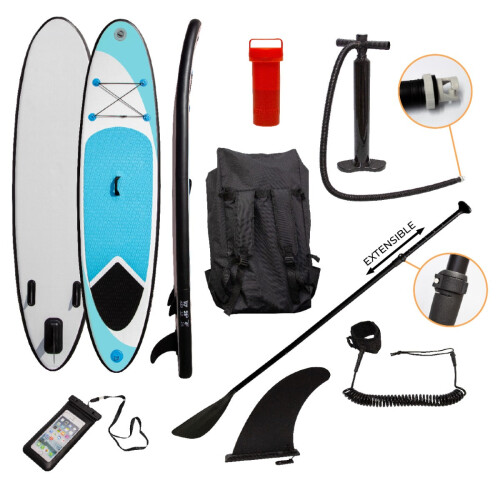 10ft Blau Aufblasbares Paddleboard