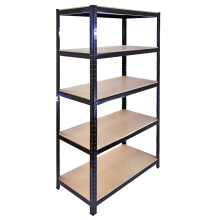 Metalowe półki magazynowe Monster Racking T-Rax, czarne, szer. 90 cm, gł. 45 cm
