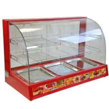 KuKoo 90 cm bred matvarmer i glass