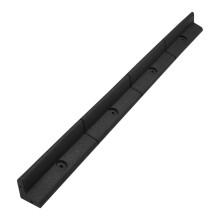 Bordatura per Aiuole Bordo Prato da Giardino Palizzata Flessibile fino a 70 in Gomma Resistente agli UV Pezzi da 1.2m - Nero - 4 pezzi