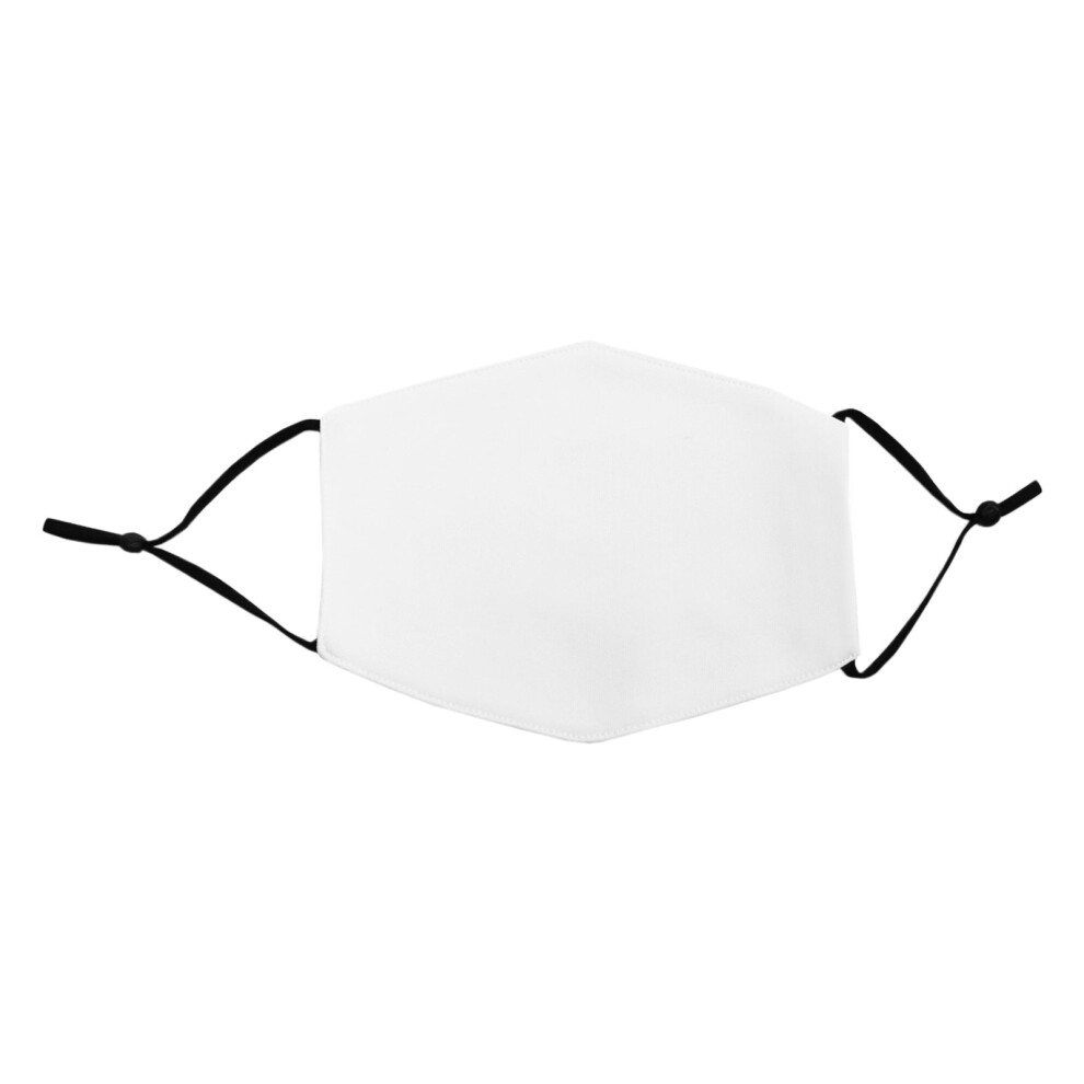 50 Blank Face Masks Sublimation White Medium Dye Design Reusable Adults Custom