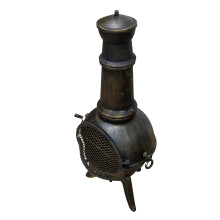 Chimenea Outdoor Patio Heizung Gusseisen Garten Feuerstelle Brenner für Holzscheite
