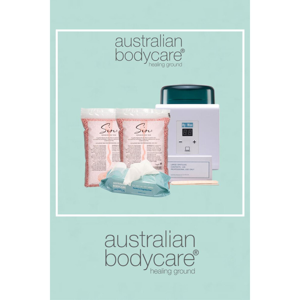 Australian Bodycare Hot Wax Starter Kit With Sine Wax Pellets