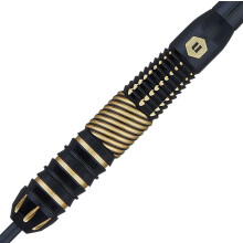 Unicorn Top Brass Barrel Darts Style 2 Gripper Shafts Steel Tip Black & Gold-19g