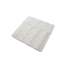 Croydex AG183622 Hygiene 'N' Clean Anti-Bacterial Slip-Resistant Natural Rubber Suction Shower Mat, 53 x 53 cm, White