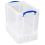 Really Useful Really Useful Plastic Storage Box 19 Litre with XL Lid Clear 3