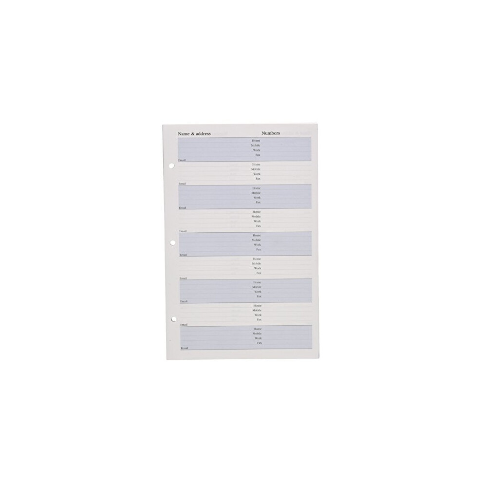 Photos - Notebook Collins 835R Ring Bound Address Book Refill white