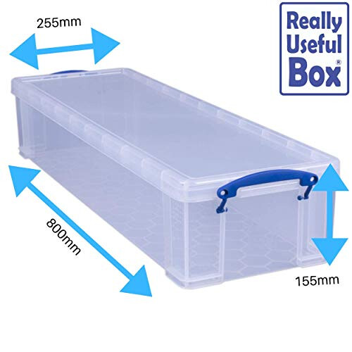 Really Useful Really Useful Plastic Storage Box 22 Litre Clear 1