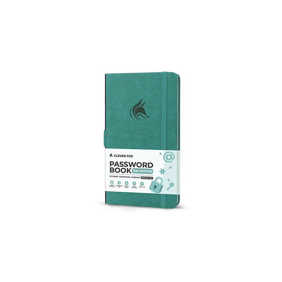 Photos - Notebook Clever Fox Password Book 2nd Edition ? Hardcover Password Keeper with Laminated Alphabetical Tabs ? Internet Address Noteboo