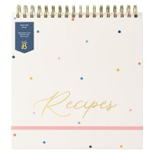 Busy B Recipe File - Flip Top Recipe File with Built-in Stand - Spot