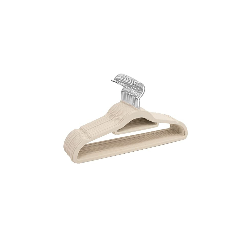 Sasha Morel 20 Pack Velvet Hangers | Non Slip Velvet Hangers For Clothes With Tie Organisers | Space Saving Hangers And 360? Swivel Hooks Wardrobe