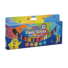 Little Brian LBPS10CA12 Paint Sticks, Assorted Colours, 12 Count (Pack of 1)