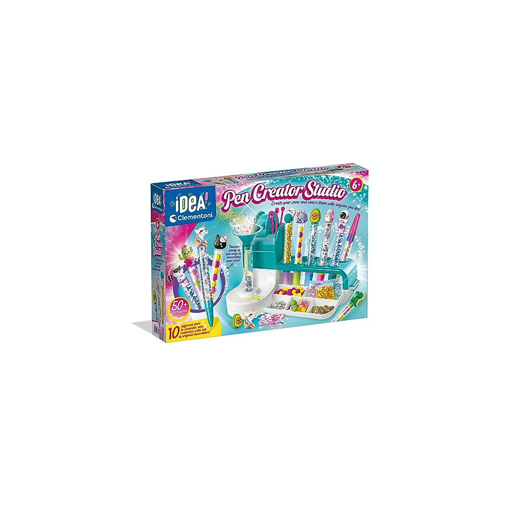 New Clementoni Girls - Idea - Pen Creator Studio - Art And Crafts, Nail For Kids, Creative Gifts For 6 Year, Personalised Pen, Creative Toys, 18779