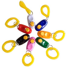 SunGrow Dog Clickers with Wrist Bands, 2 Inches, Colorful and Practical Set of Simple, Convenient and Effective Training Tools for Puppy or Cat, 7