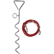 Spiral Stake Ground Anchor for Dog Lead 4 Metres