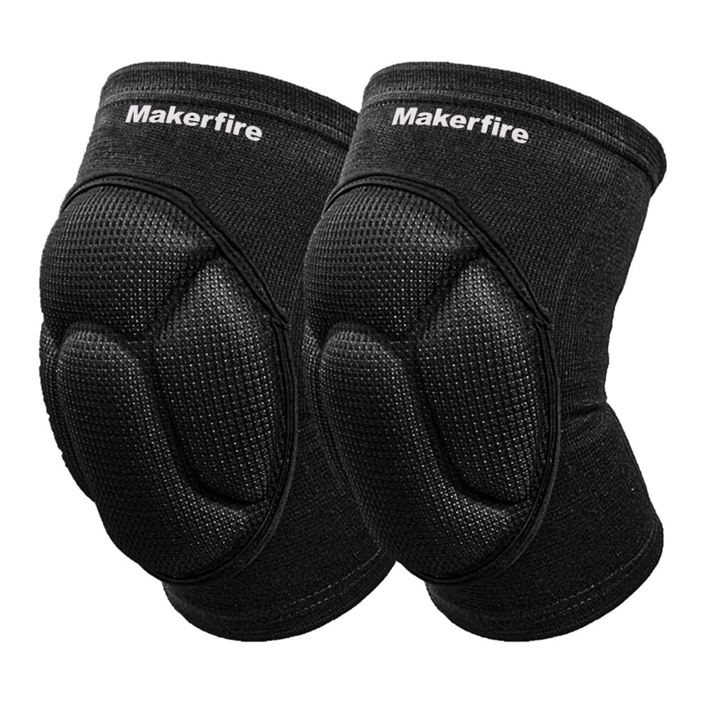 Photos - Safety Equipment Makerfire Protective Knee Pads Knee Protector Thick Sponge Anti-Slip Collision Avoidance Knee Sleeve-1 Pair(L) YO446ZW717BVD