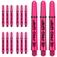 Target Darts 5 x Sets of Pink Pro Grip Shaft Medium - 15 in Total