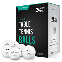 PRO SPIN Ping Pong Balls - White 3-Star 40+ Table Tennis Balls | High-Performance ABS Training Balls | Ultimate Durability for Indoor & Outdoor Table