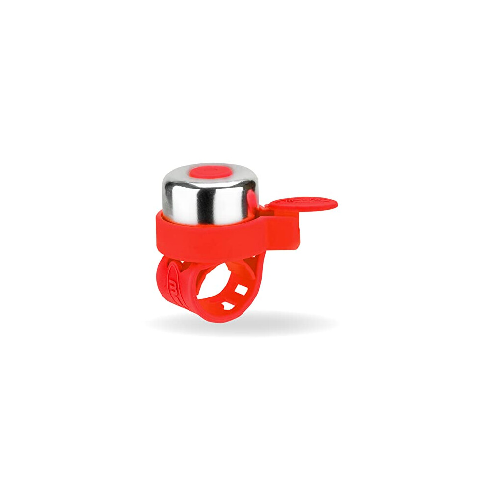 Micro Scooters | Bike/Scooter Plain Handlebar Bell | Kids Bike Accessories | Loud | Waterproof | Boys & Girls | Red