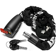 Bike Lock, Bicycle Lock Thick Heavy Duty Anti-Theft Bike Chain Lock High Security Cycling Lock with 2 Keys Suitable for Scooters, Mountain Bikes,