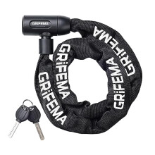 GRIFEMA GA1201-12 Bike Locks High Security with 2 Keys, Bike Chain Lock Heavy Duty, 120cm Bicycle/Cycling Locks for Bike Cycle, Moto, Door, Gate