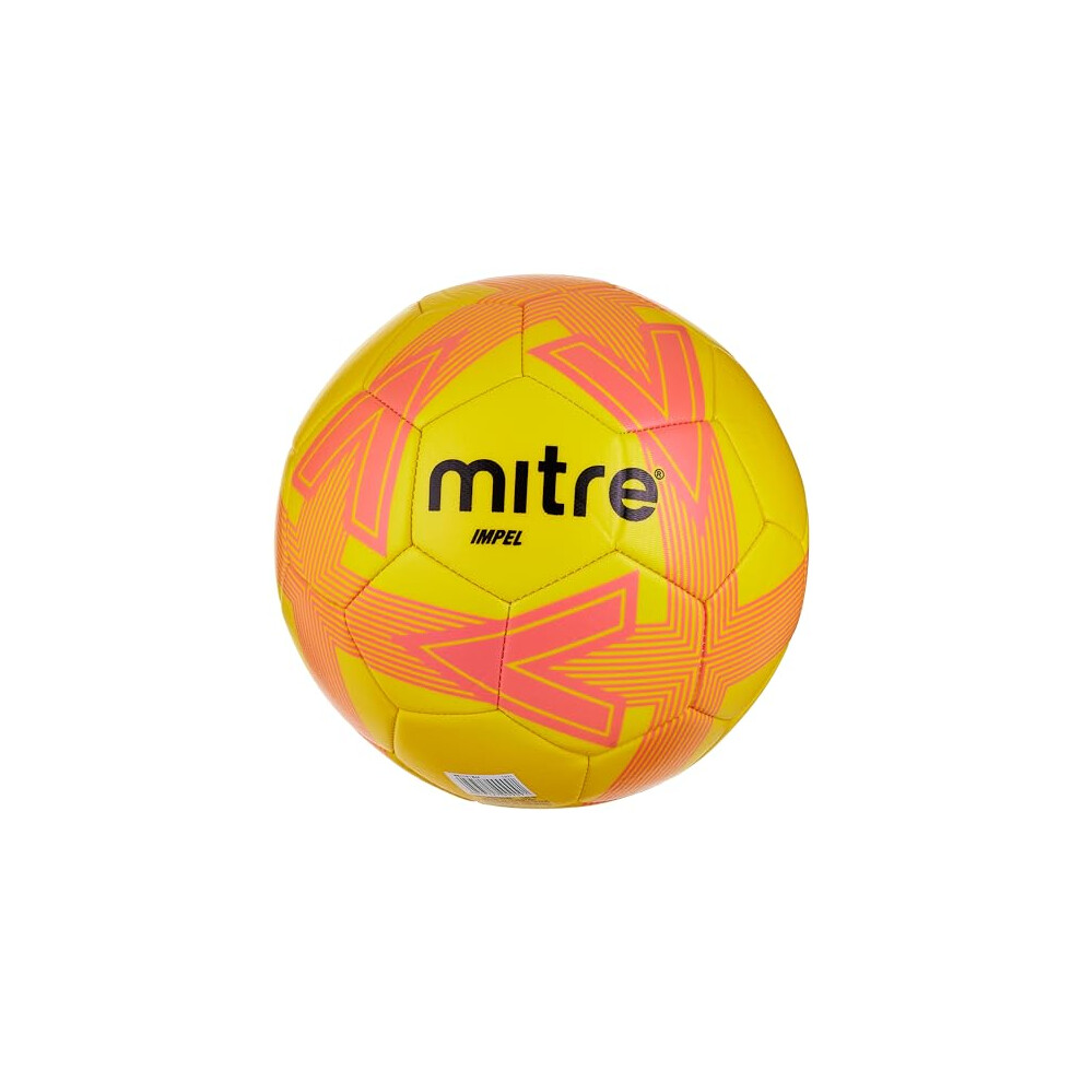 New Mitre Impel L30p Football, Highly Durable, Shape Retention, Yellow/Orange Usxtrainimpelsball Size 3