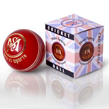 Mozi Sports? Leather Cricket Ball Senior Hand Stitched Match Quality Balls Weight 5.50oz (Red)