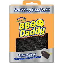 Scrub Daddy BBQ Daddy - BBQ Cleaning Brush Replacement Head, Barbeque Grill Cleaner, Wire Bristle Free with FlexTexture, Barbecue Cleaner Brushes,