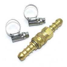 continental/1stserie Inline Quick Release Fitting Coupling for 8mm propane/butane gas + 2 Clips