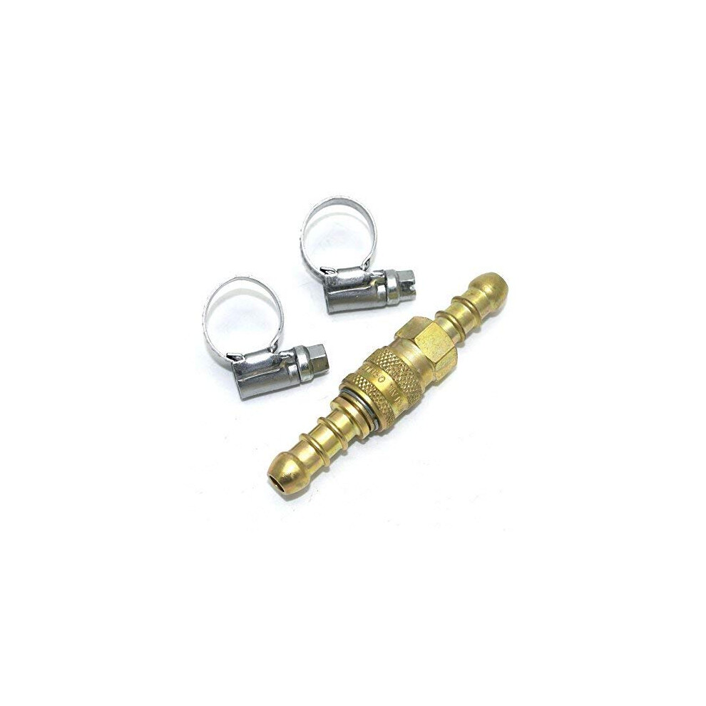 continental/1stserie Inline Quick Release Fitting Coupling for 8mm propane/butane gas + 2 Clips