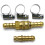 Continental Quick Release Gas Fitting for propane/butane Hose with extra nozzle and clips(14 2