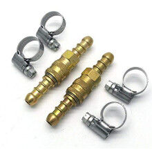continental/1stserie 2 X Quick Release Fittings Coupling for 8mm propane/butane Hose + 4 Clips