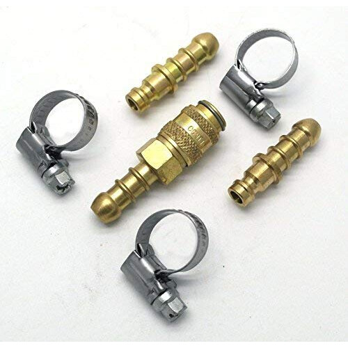Continental Quick Release Gas Fitting for propane/butane Hose with extra nozzle and clips(14